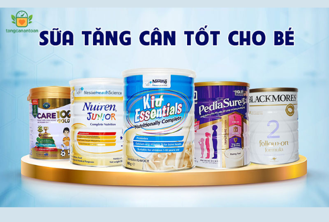Các loại sữa giúp bé tăng cân và chiều cao