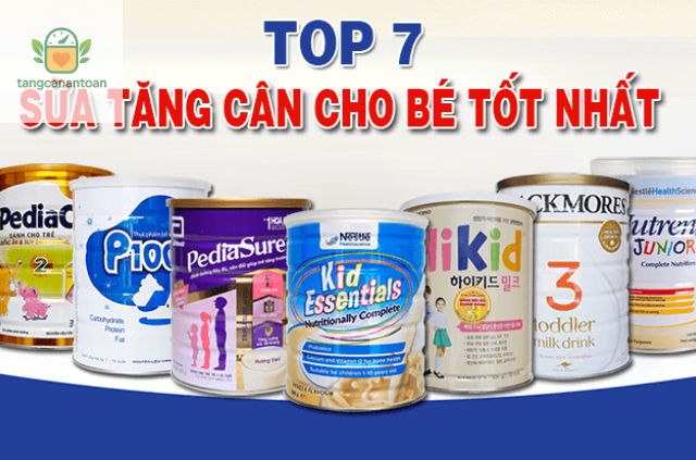 sữa công thức nào giúp bé tăng cân tốt